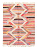 Santa Rose - Santa Pink Handmade Rug - Add a touch of holiday cheer to your home