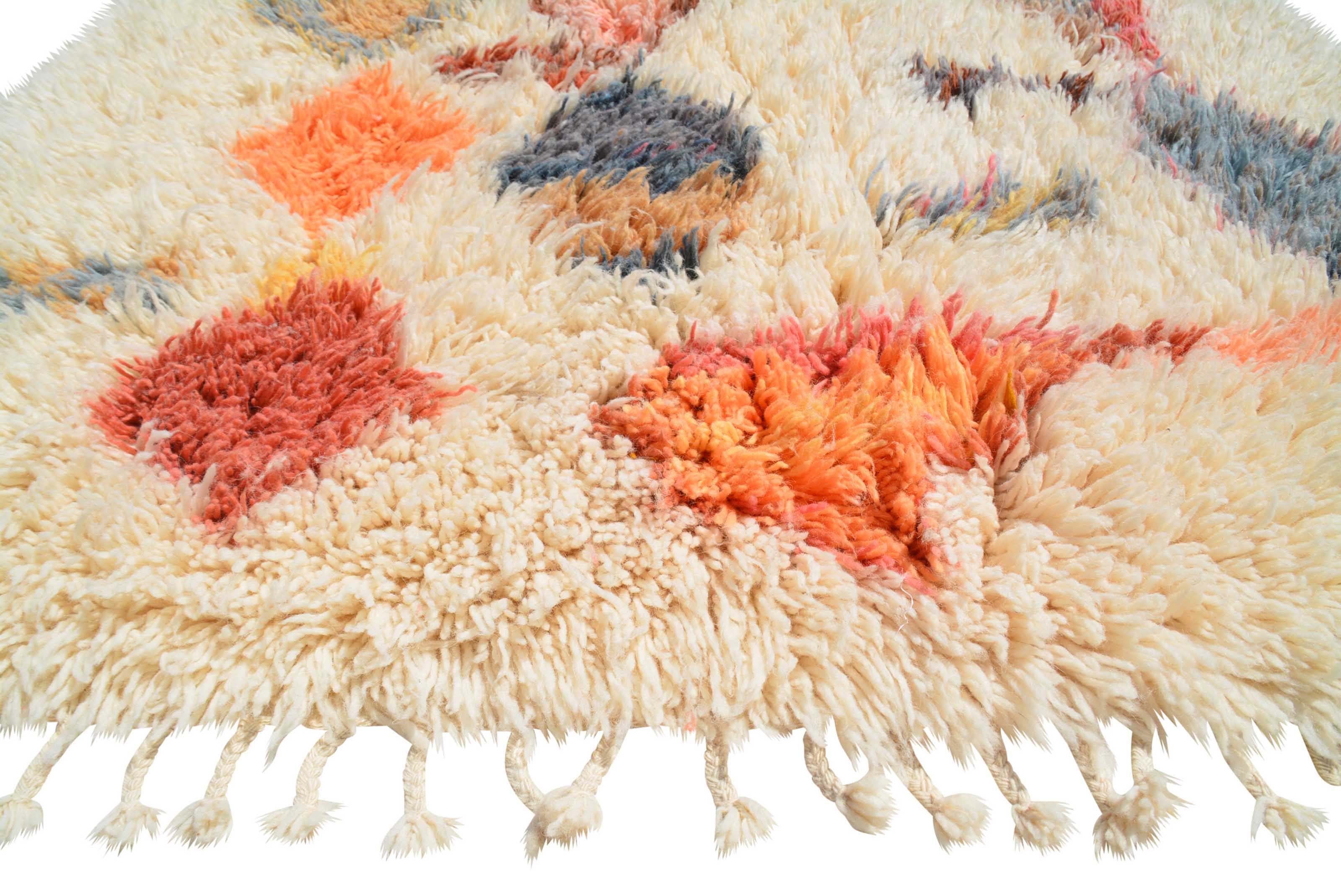 Shaggy diamonds Rug