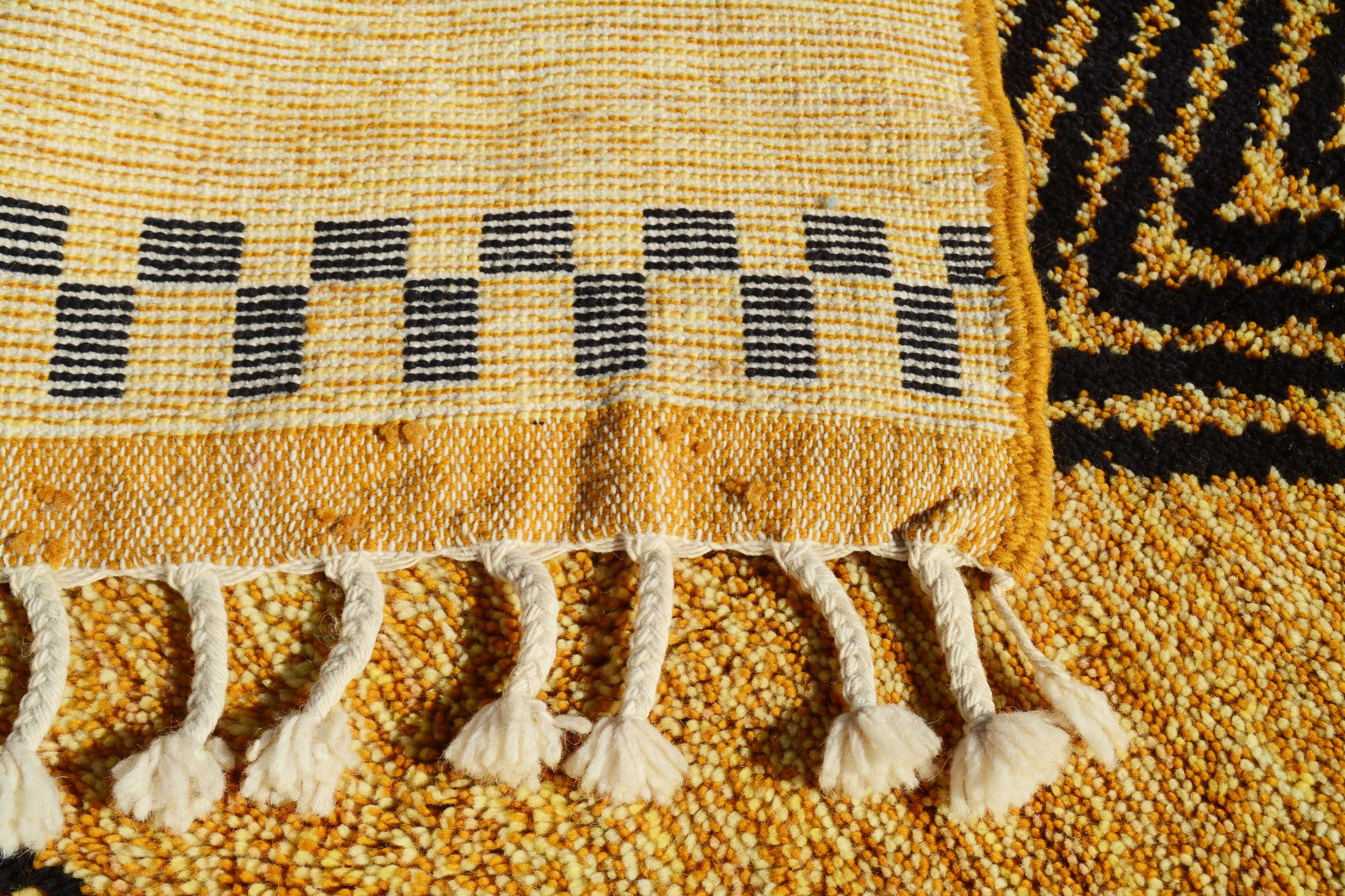 Shop Handmade Moroccan yellow Rug | Moroccan Wool Rug