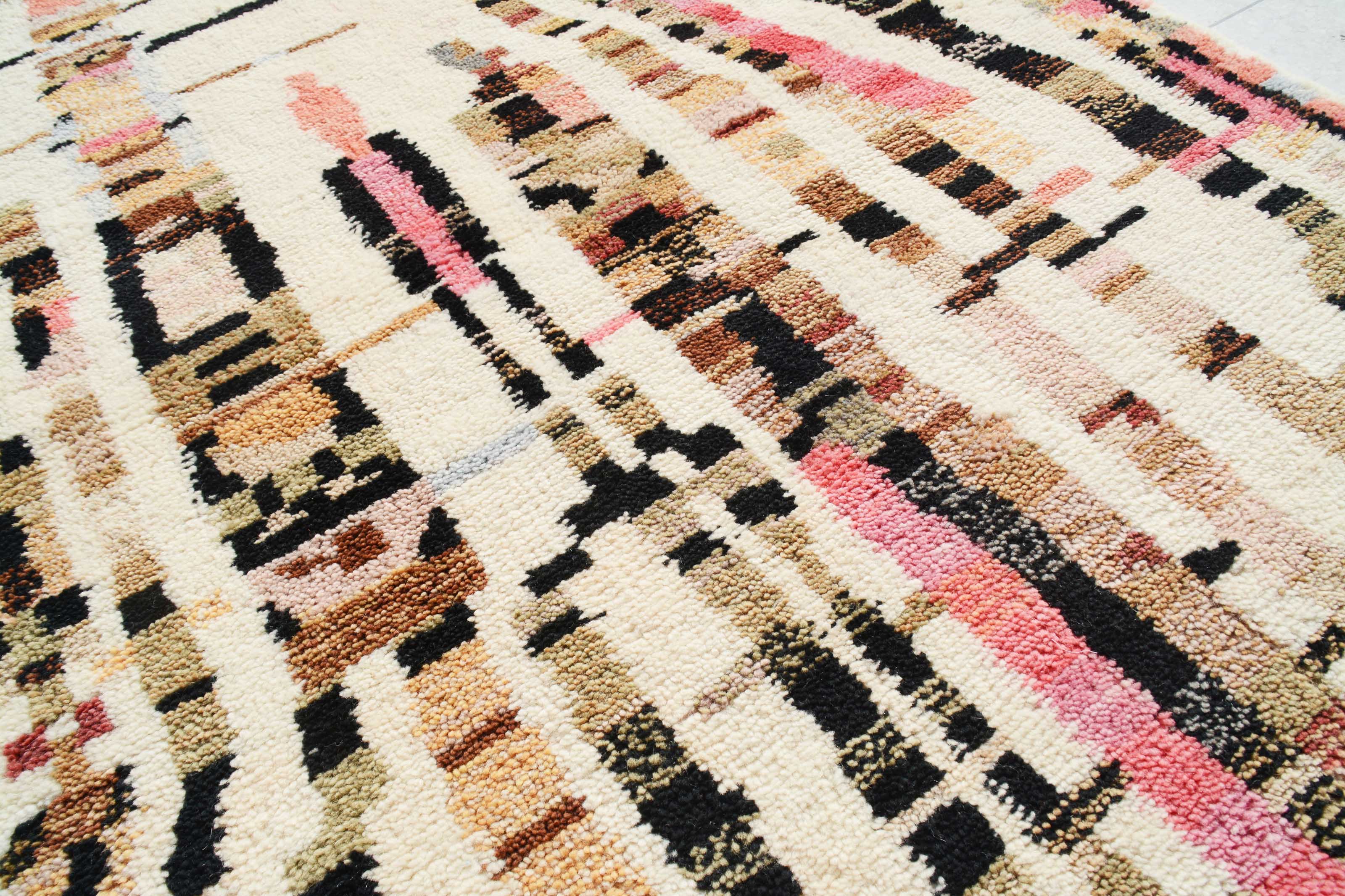 Shop Pink Azilal Handmade Rug | Pink Moroccan Rug 