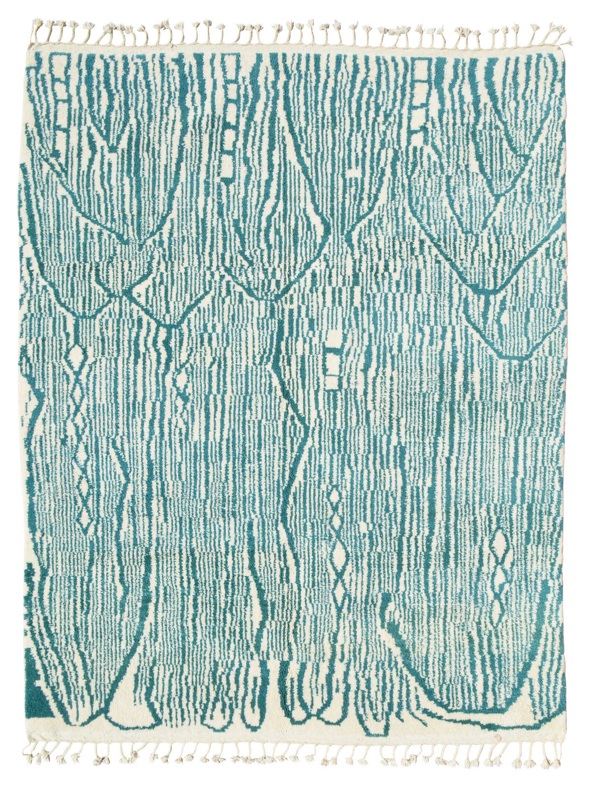 Turquoise Berber Handmade Rug | Light Blue Area Rugs