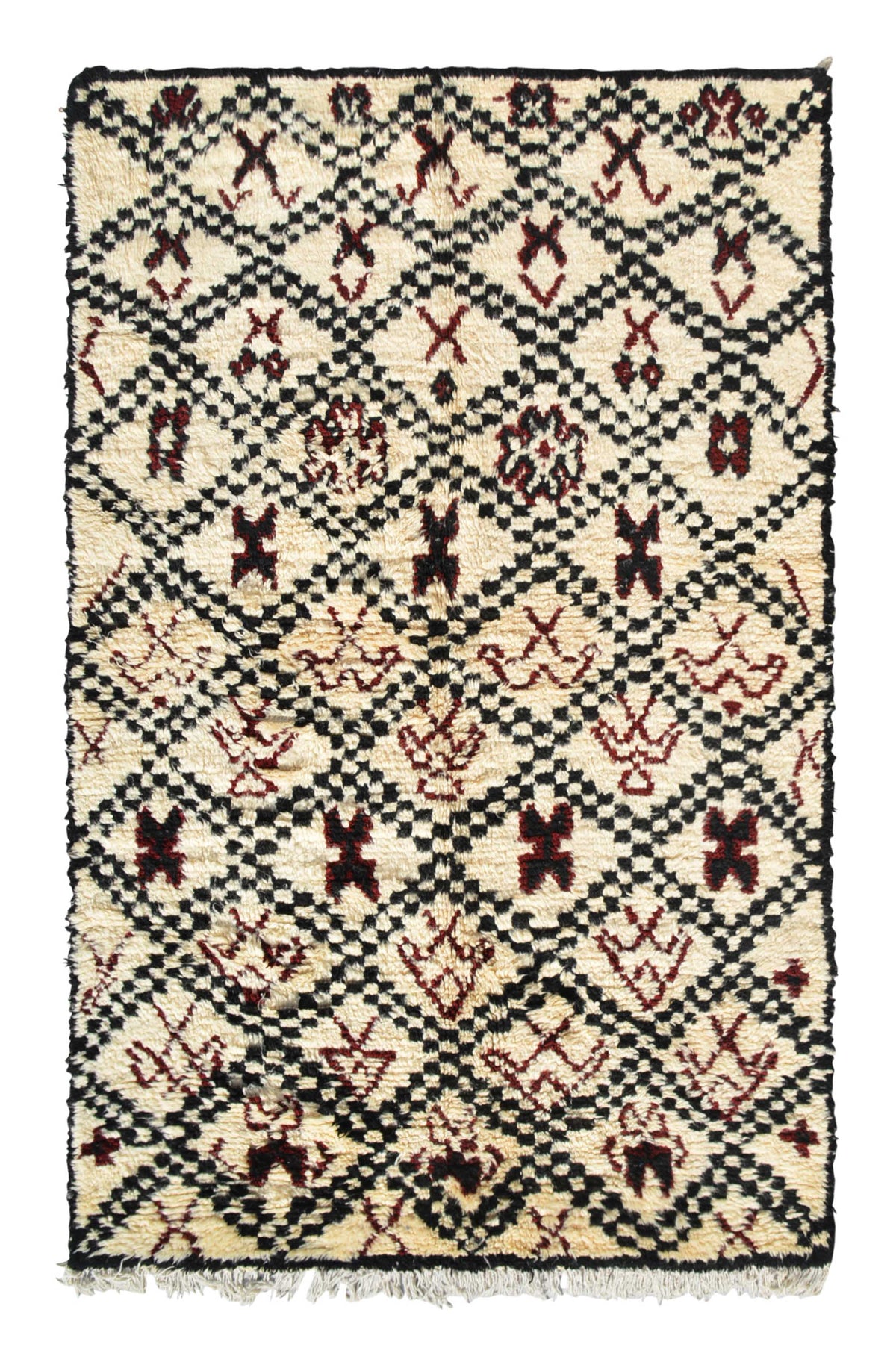Vintage Bathroom Rugs | Vintage Area Rug Moroccan Style | Illuminate Collective