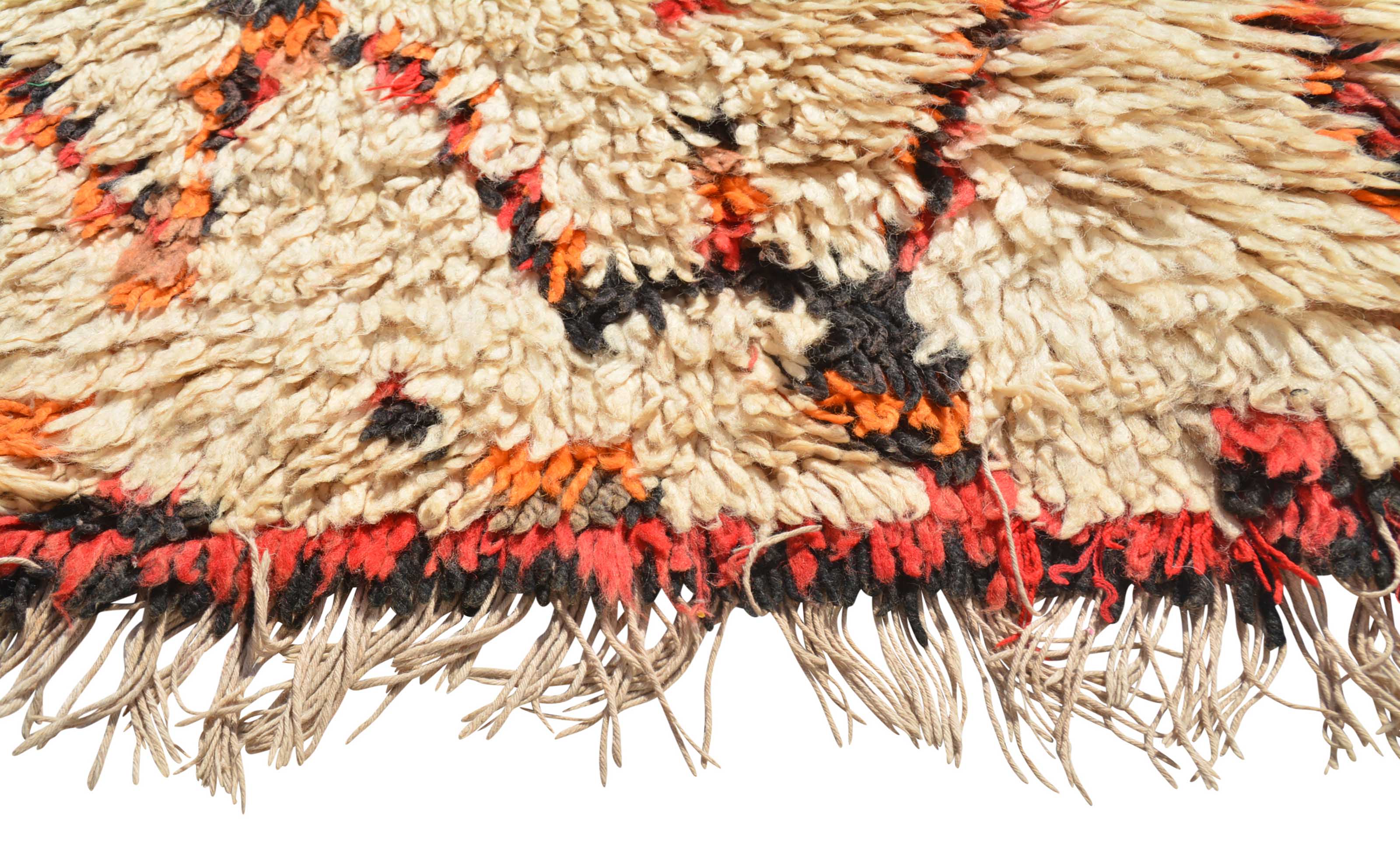 Vintage Moroccan Rug - Black And Red Rugs