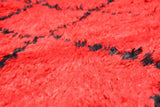 Vintage Moroccan Rug - black and red rugs - Illuminate Collective