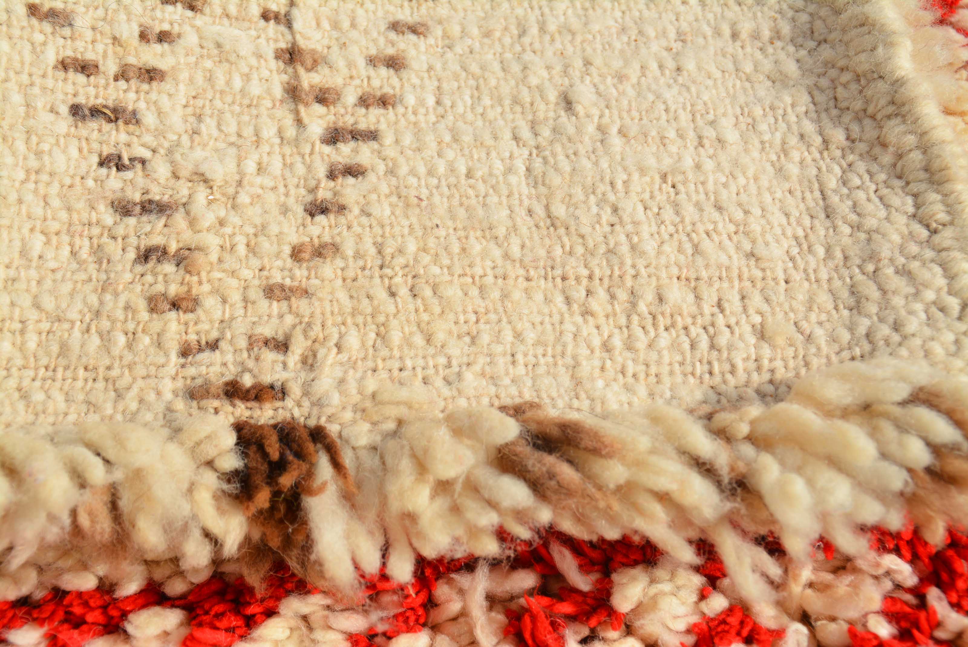 Vintage Moroccan Rug  - Black And Red Rugs - Illuminate Collective
