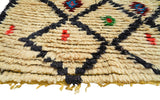 Vintage Moroccan Rug - Black And Red Rugs - Light Blue Area Rugs