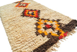 Vintage Moroccan Rug Black and White Area Rugs | Vintage Moroccan Medium Size Rug | Illuminate Collective illuminate collective 