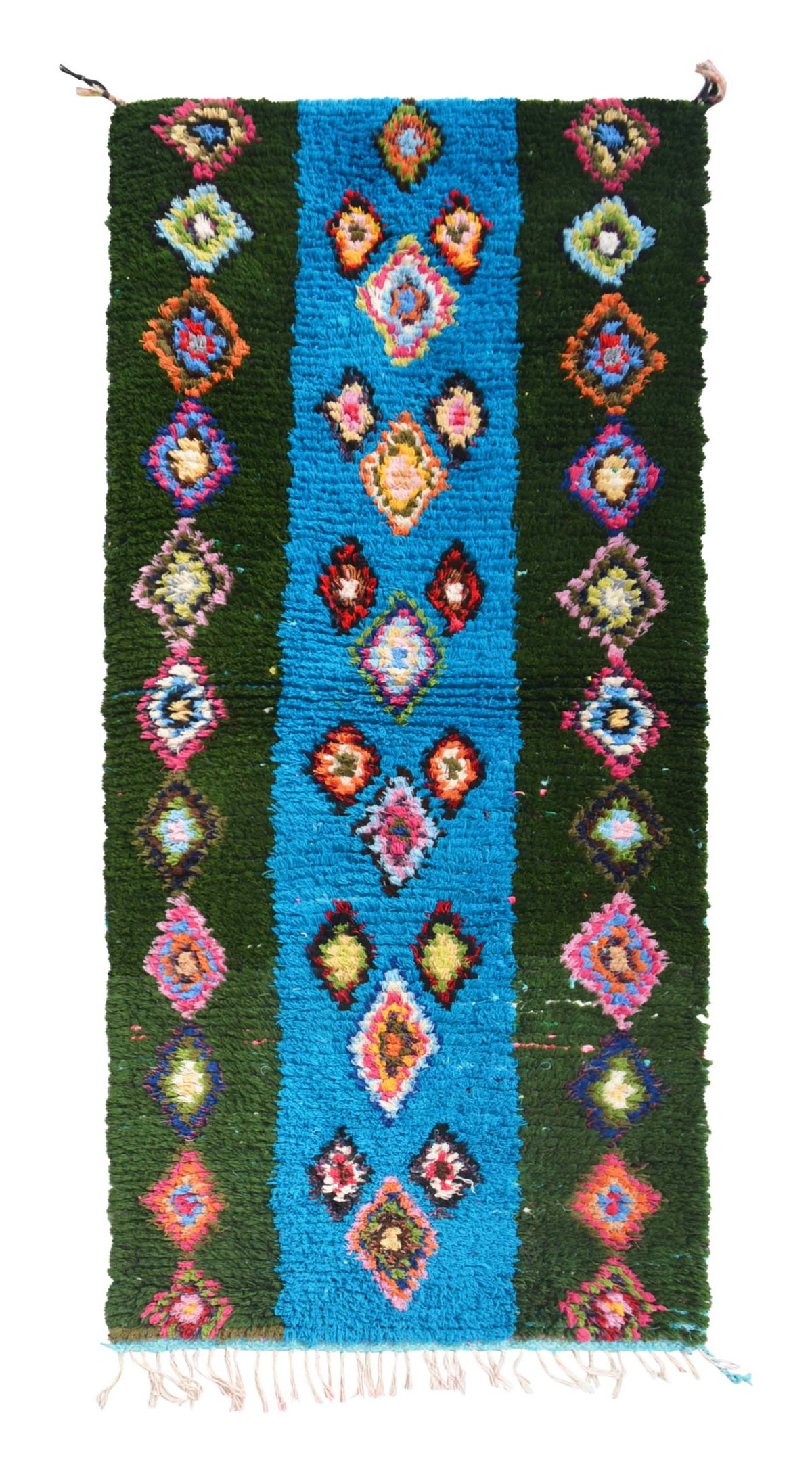 Vintage Moroccan Rug Blue And Brown Area Rugs | Vintage Moroccan Rug | Illuminate Collective illuminate collective
