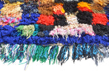 Vintage Moroccan Rug Blue And Brown Bathroom Rugs - Illuminate Collective illuminate collective 