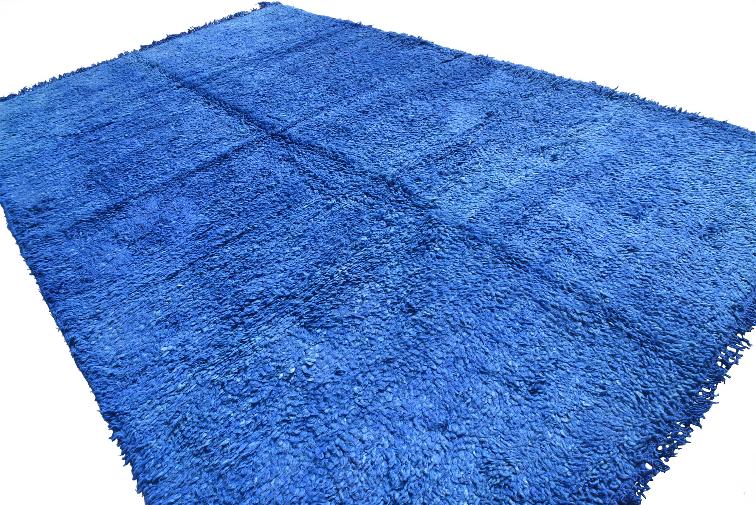 Vintage Moroccan Rug - Blue Vintage Rugs