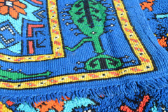 Vintage Moroccan Rug Blue Vintage Rugs | Vintage Mexican Rugs illuminate collective