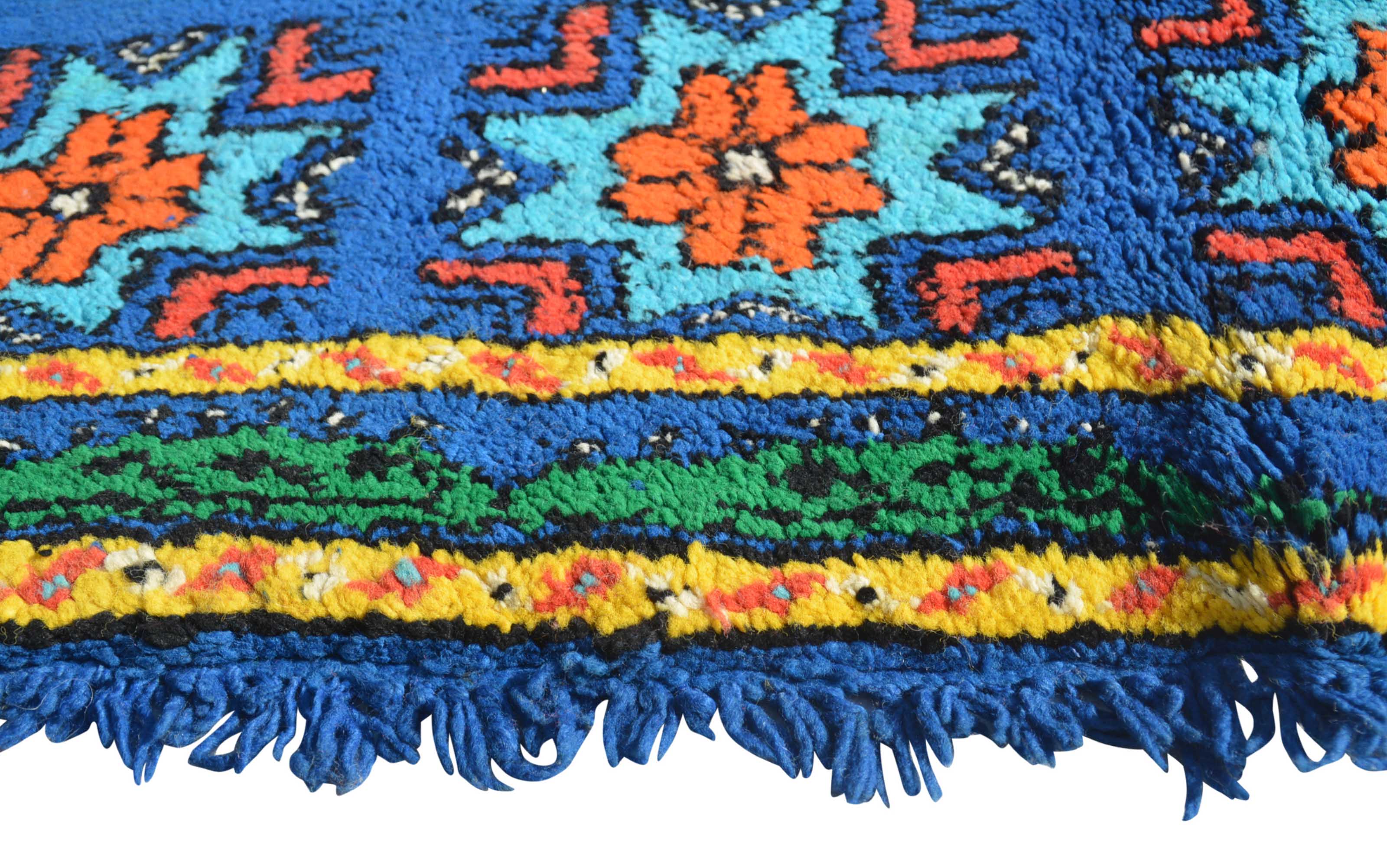 Vintage Moroccan Rug Blue Vintage Rugs | Vintage Mexican Rugs illuminate collective