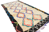 Vintage Moroccan Rug Border Life Moroccan Rug - 4' x 8'6" - 1.22m x 2.59m - Vintage Moroccan Rug illuminate collective 