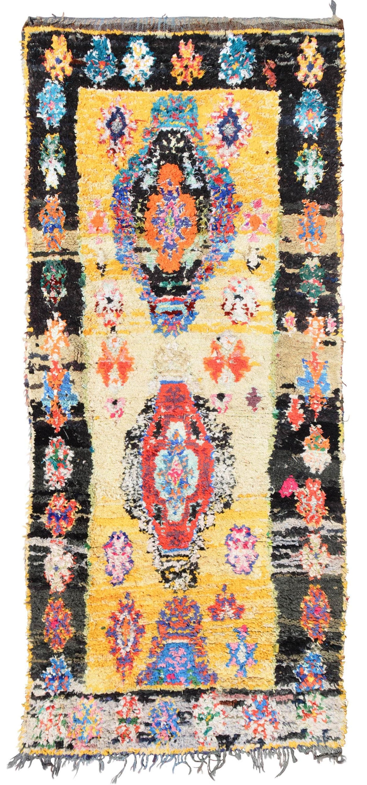 Vintage Moroccan Rug Boucharouette Runner Vintage Rug Illuminate Collective