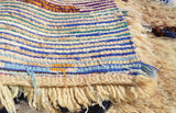 Vintage Moroccan Rug Brown And Blue Rugs | Vintage Rug  illuminate collective