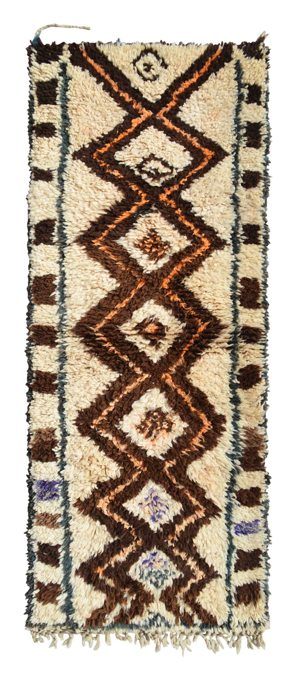Vintage Moroccan Rug Buy Brown and Blue Vintage Rugs | Vintage Moroccan Rug | Illuminate Collective illuminate collective 