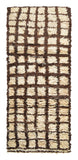 Vintage Moroccan Rug Cobble Stones Rugs - 3'10" x 8'5" - 1.17m x 2.57m - Vintage Moroccan Rug illuminate collective 
