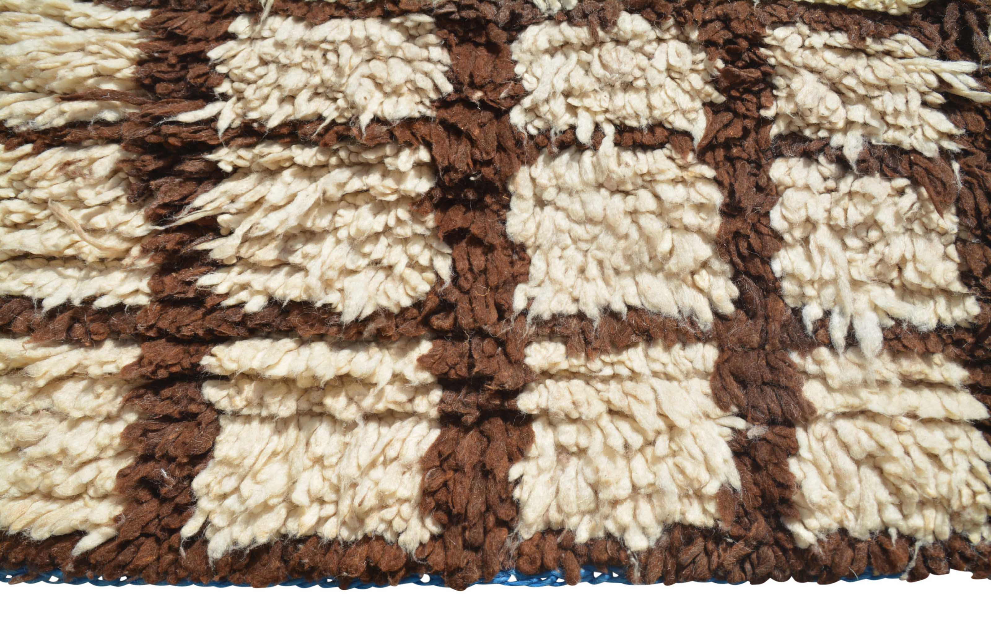 Vintage Moroccan Rug Cobble Stones Rugs - 3'10" x 8'5" - 1.17m x 2.57m - Vintage Moroccan Rug illuminate collective 