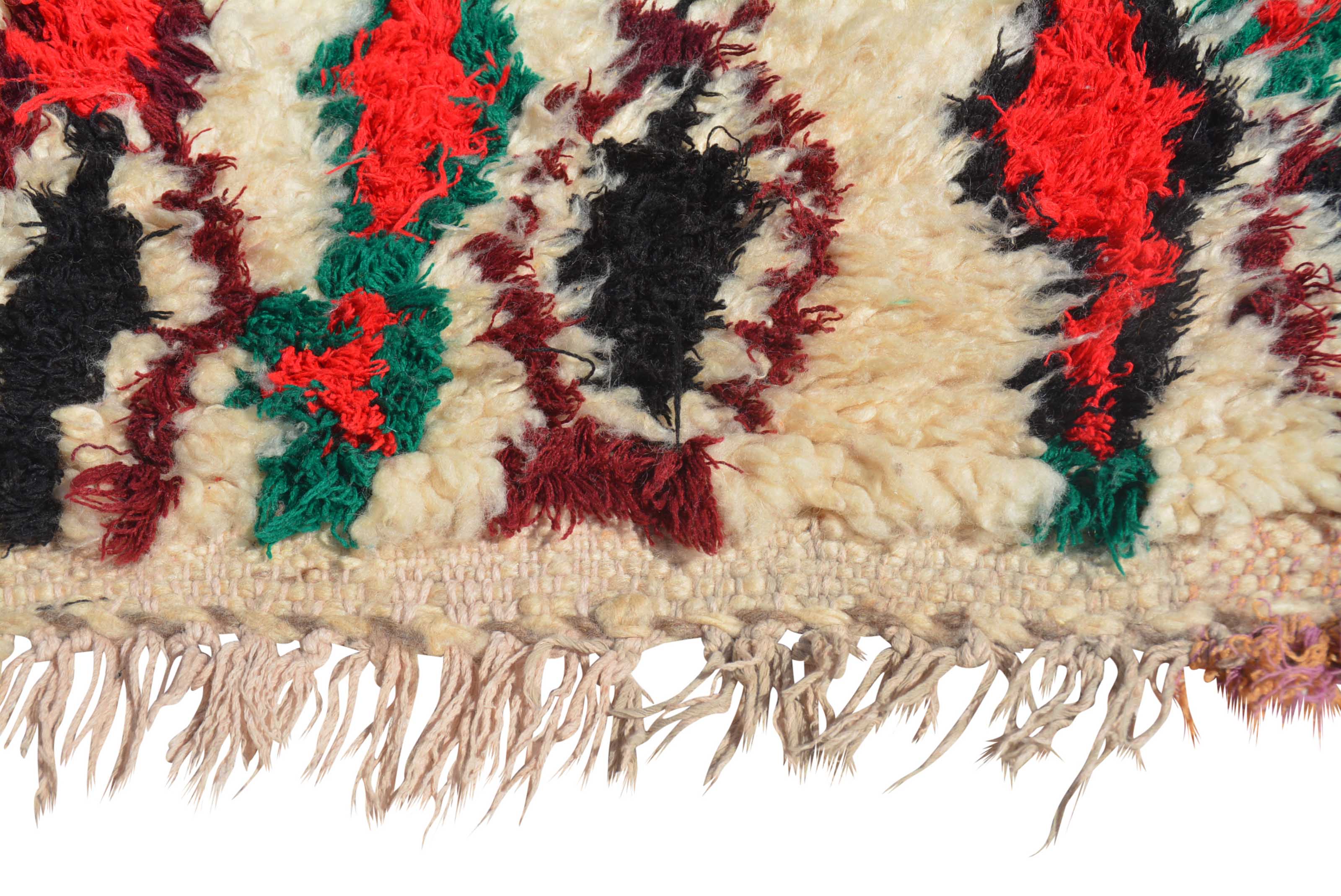 Vintage Moroccan Rug Colorful Moroccan Rug | Red and Black Rugs illuminate collective 