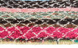 Vintage Moroccan Rug Colorful Moroccan Rug | Small Vintage Rug illuminate collective