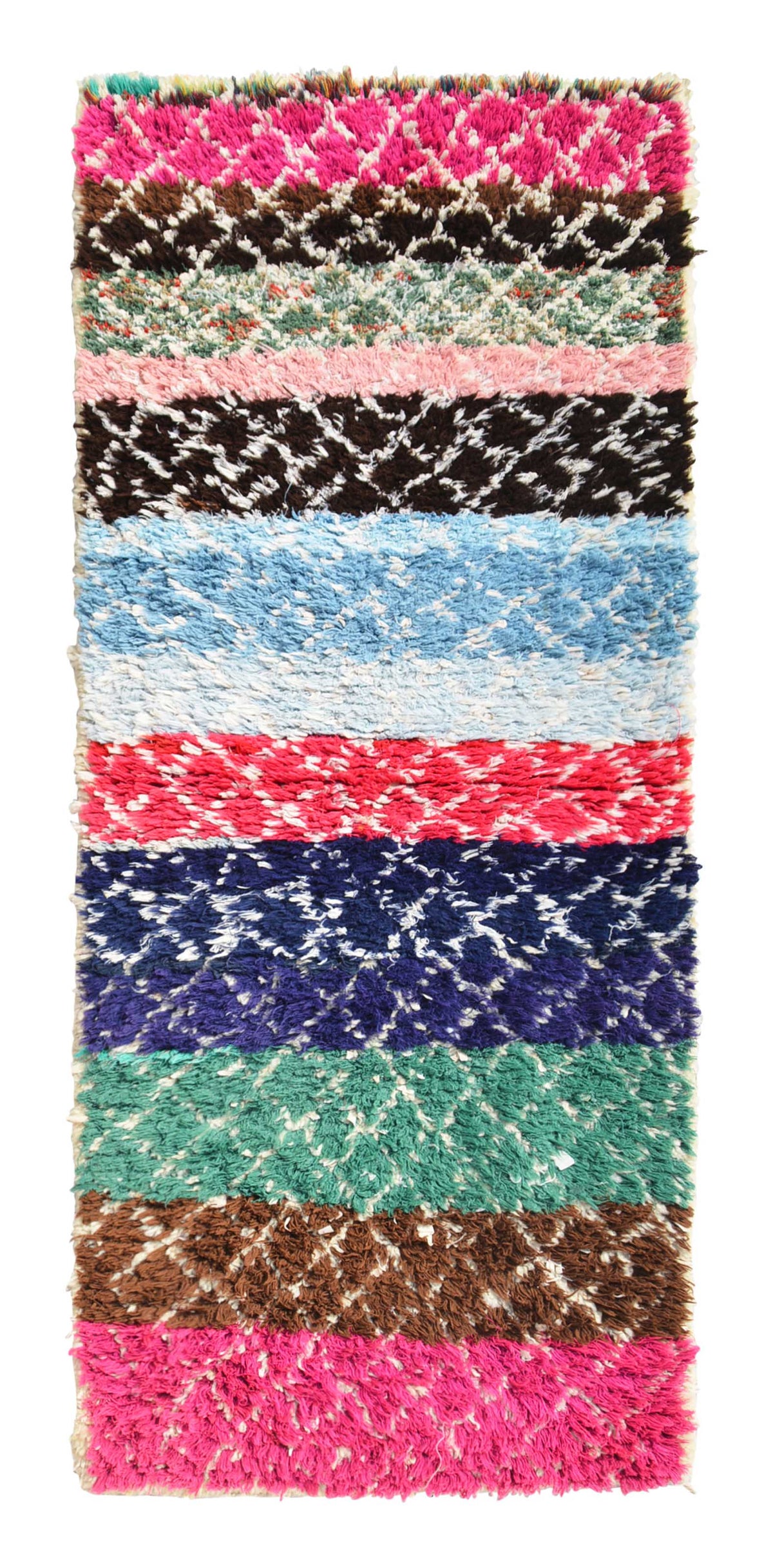 Vintage Moroccan Rug Colorful Moroccan Rug | Small Vintage Rug illuminate collective