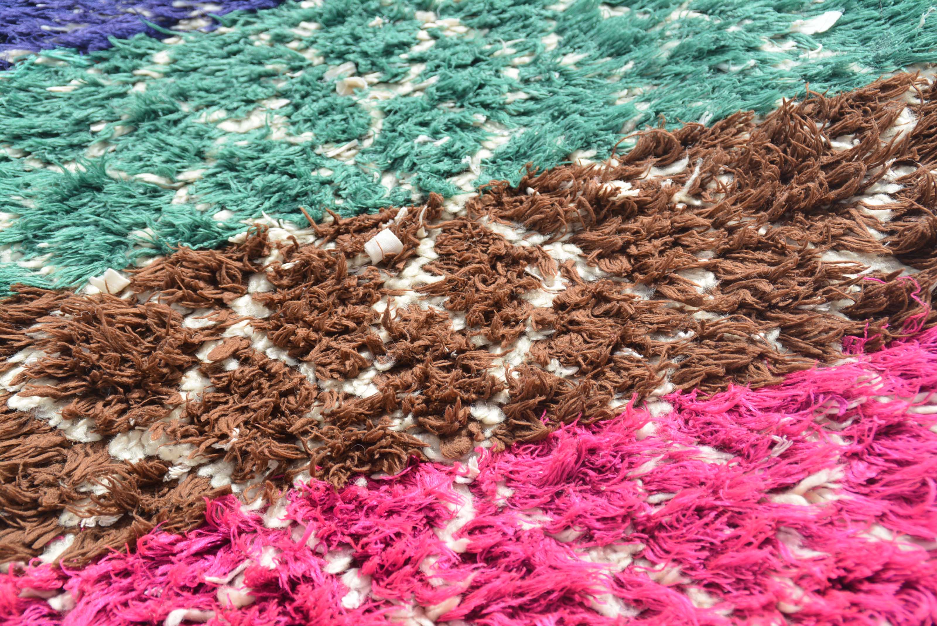 Vintage Moroccan Rug Colorful Moroccan Rug | Small Vintage Rug illuminate collective