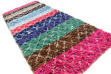 Vintage Moroccan Rug Colorful Moroccan Rug | Small Vintage Rug illuminate collective