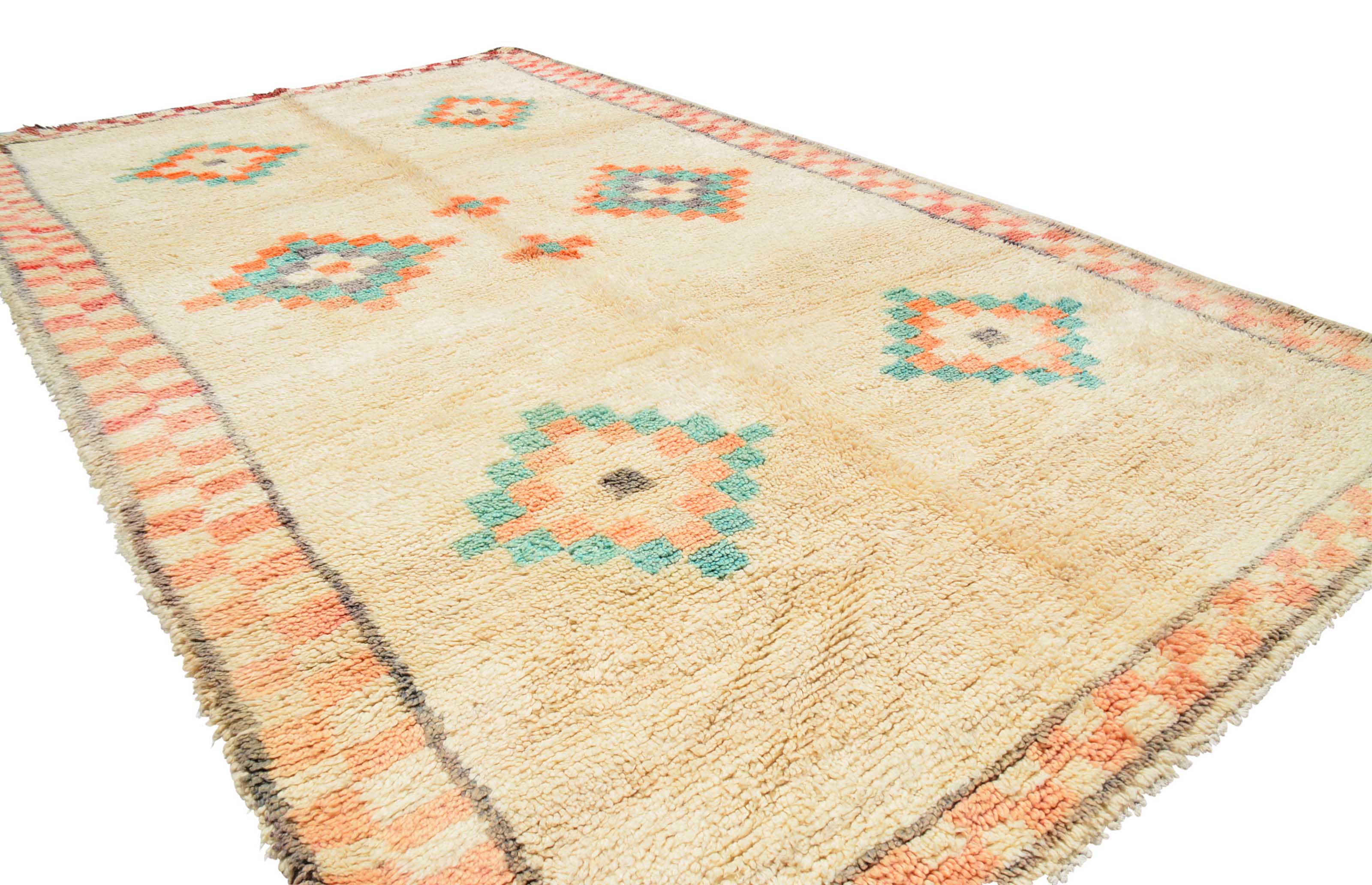 Vintage Moroccan Rug Colorful Vintage Rug | Vintage Moroccan Rug  illuminate collective