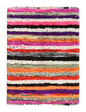 Vintage Moroccan Rug Flat-Out Fabulous Vintage Flat Stripe Rug - Add a touch of retro style to your home illuminate collective