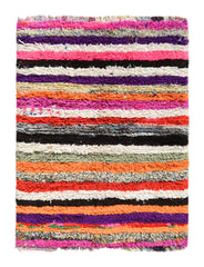 Vintage Moroccan Rug Flat-Out Fabulous Vintage Flat Stripe Rug - Add a touch of retro style to your home illuminate collective
