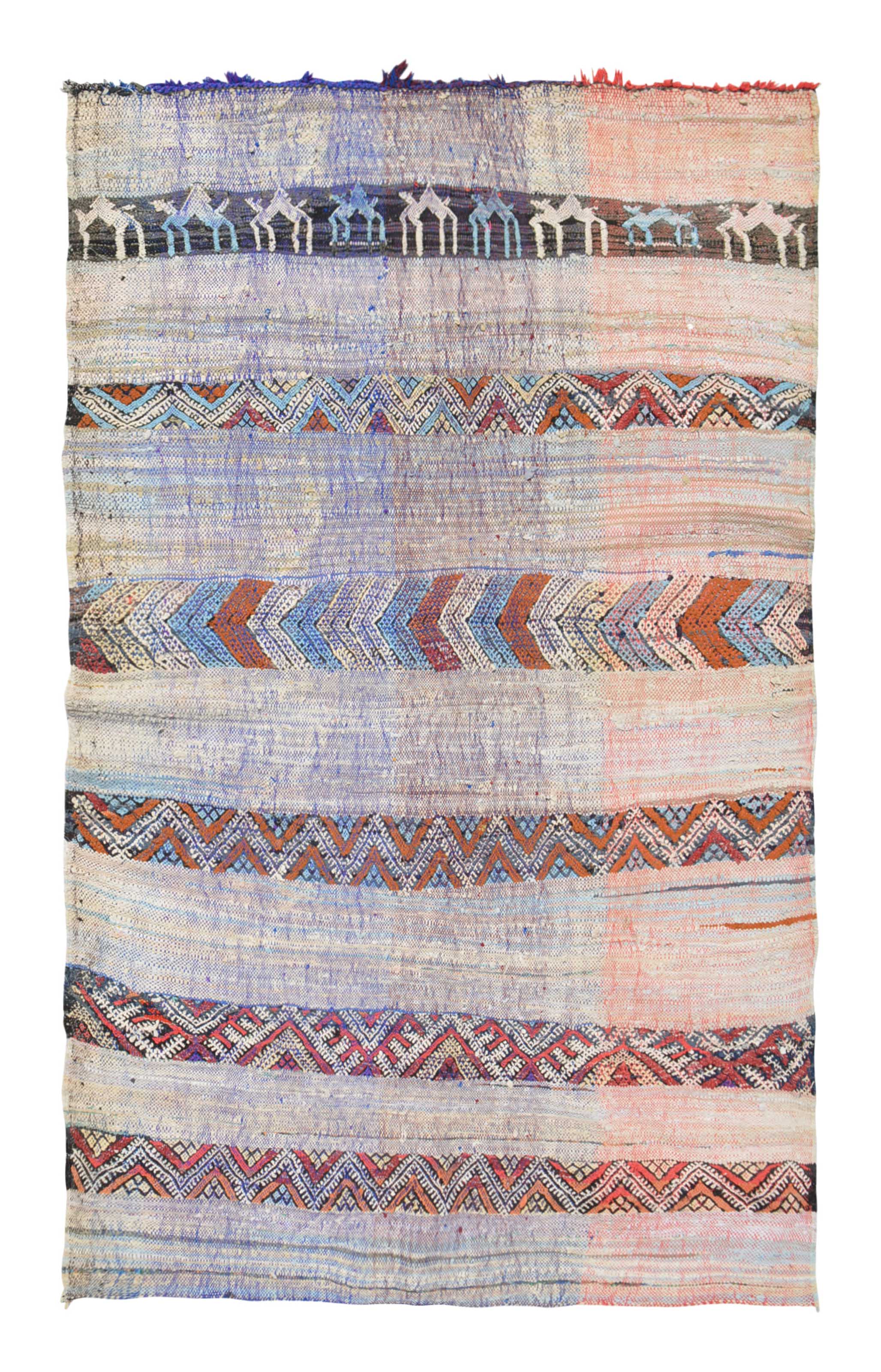 Vintage Moroccan Rug Flatweave Vintage Moroccan Rug Illuminate Collective