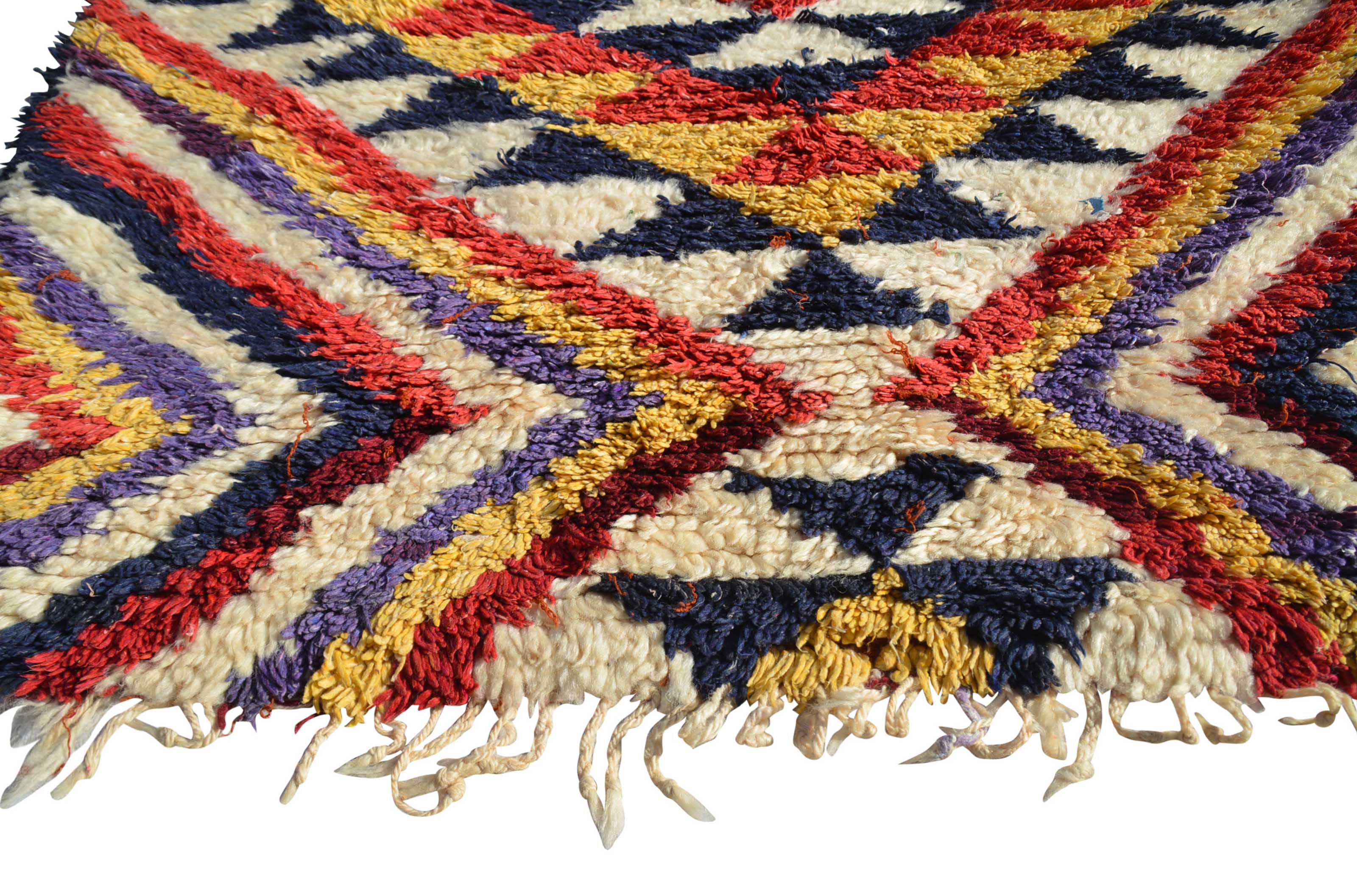 Vintage Moroccan Rug Hand Knotted Rugs | Vintage Retro Rugs Illuminate Collective 