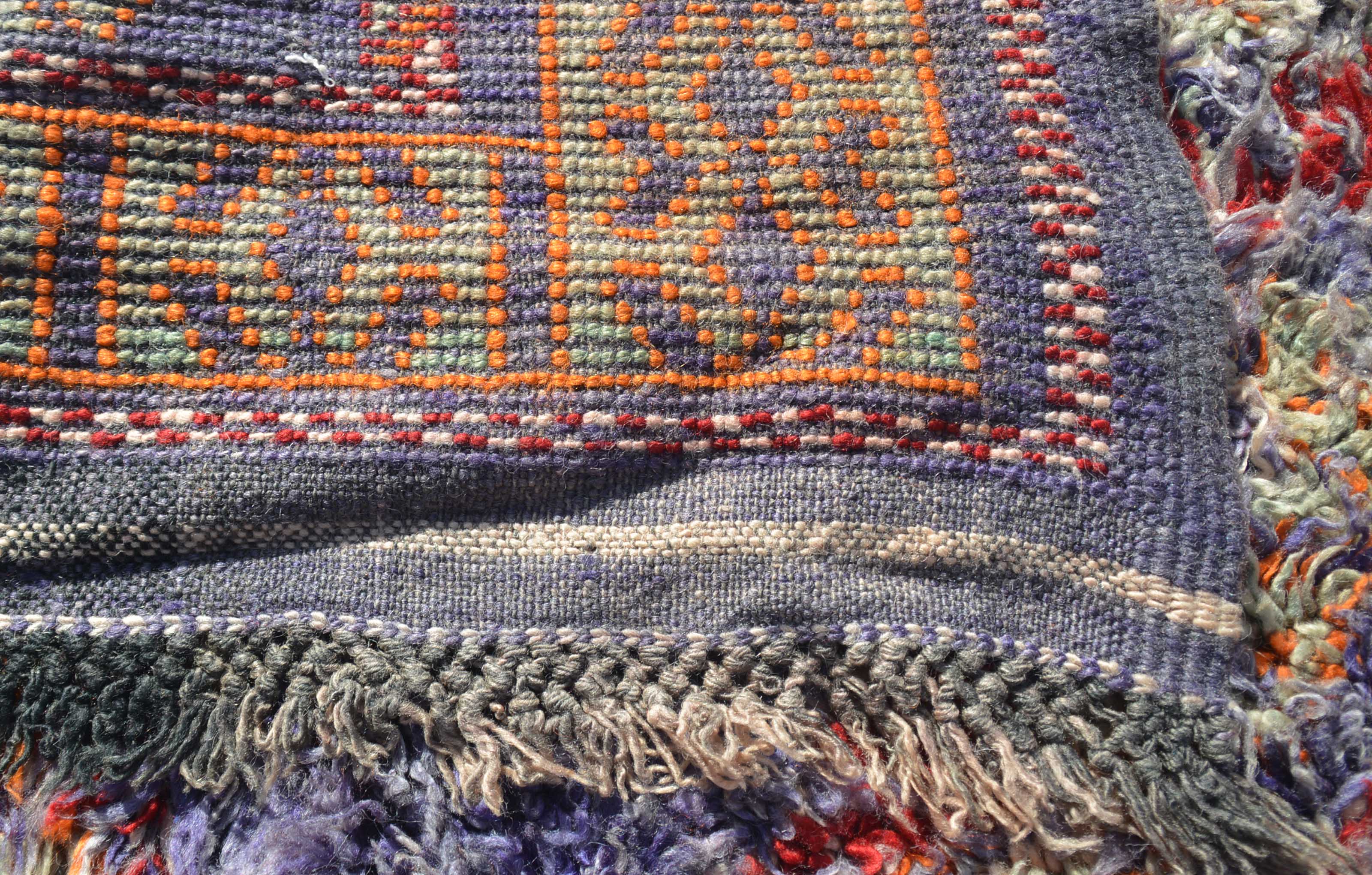 Vintage Moroccan Rug Navy Blue And Brown Area Rugs | Vintage Rug  illuminate collective 