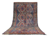 Vintage Moroccan Rug Navy Blue And Brown Area Rugs | Vintage Rug  illuminate collective 