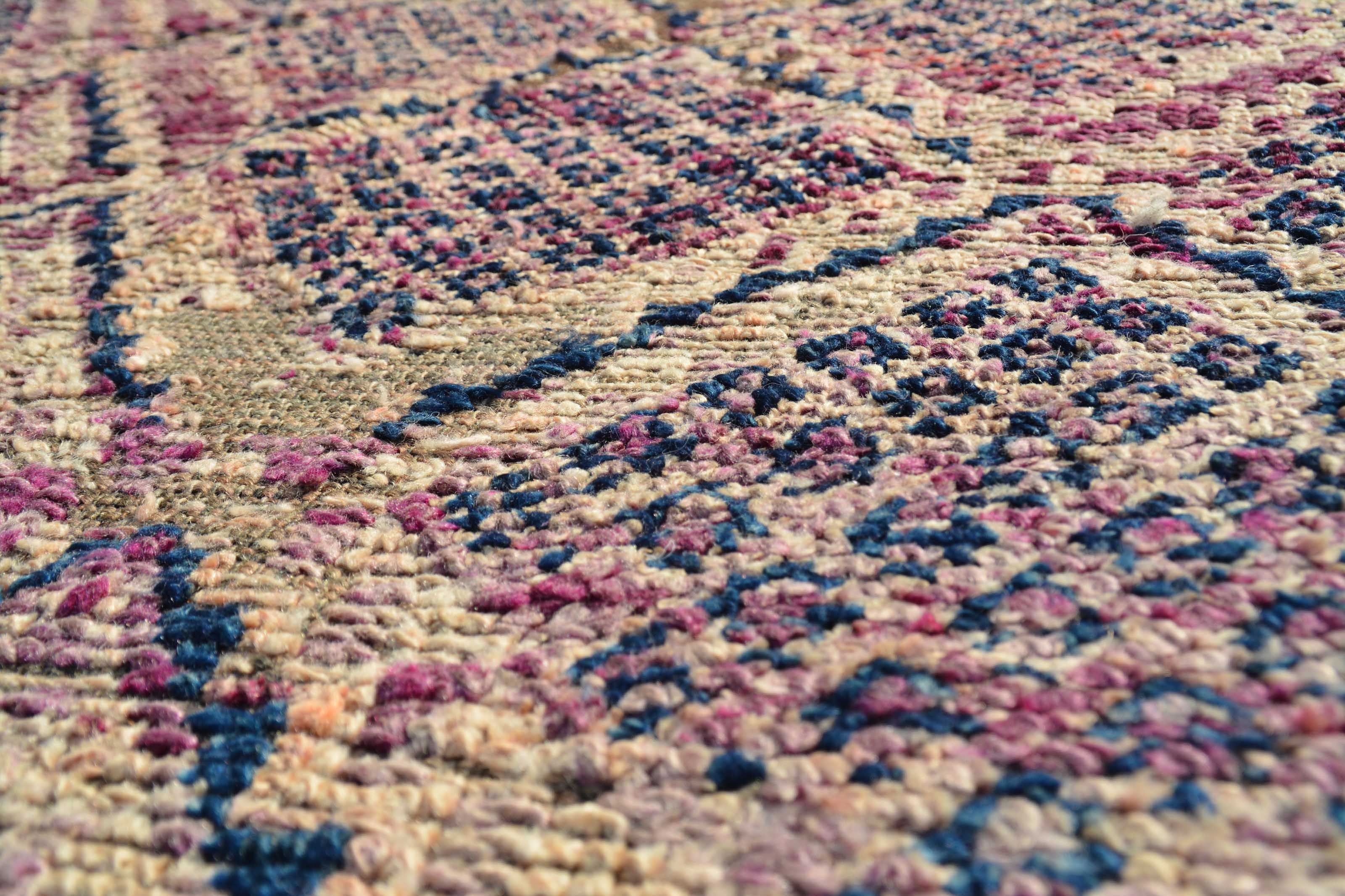 Vintage Moroccan Rug Navy Blue And Brown Area Rugs | Vintage Rug  Illuminate Collective