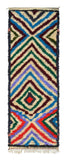 Vintage Moroccan Rug Navy Blue and White Area Rugs | Vintage Moroccan Rug | Illuminate Collective illuminate collective 