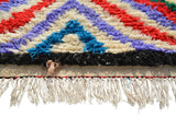 Vintage Moroccan Rug Navy Blue and White Area Rugs | Vintage Moroccan Rug | Illuminate Collective illuminate collective 