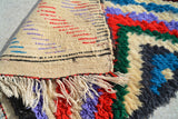 Vintage Moroccan Rug Navy Blue and White Area Rugs | Vintage Moroccan Rug | Illuminate Collective illuminate collective 