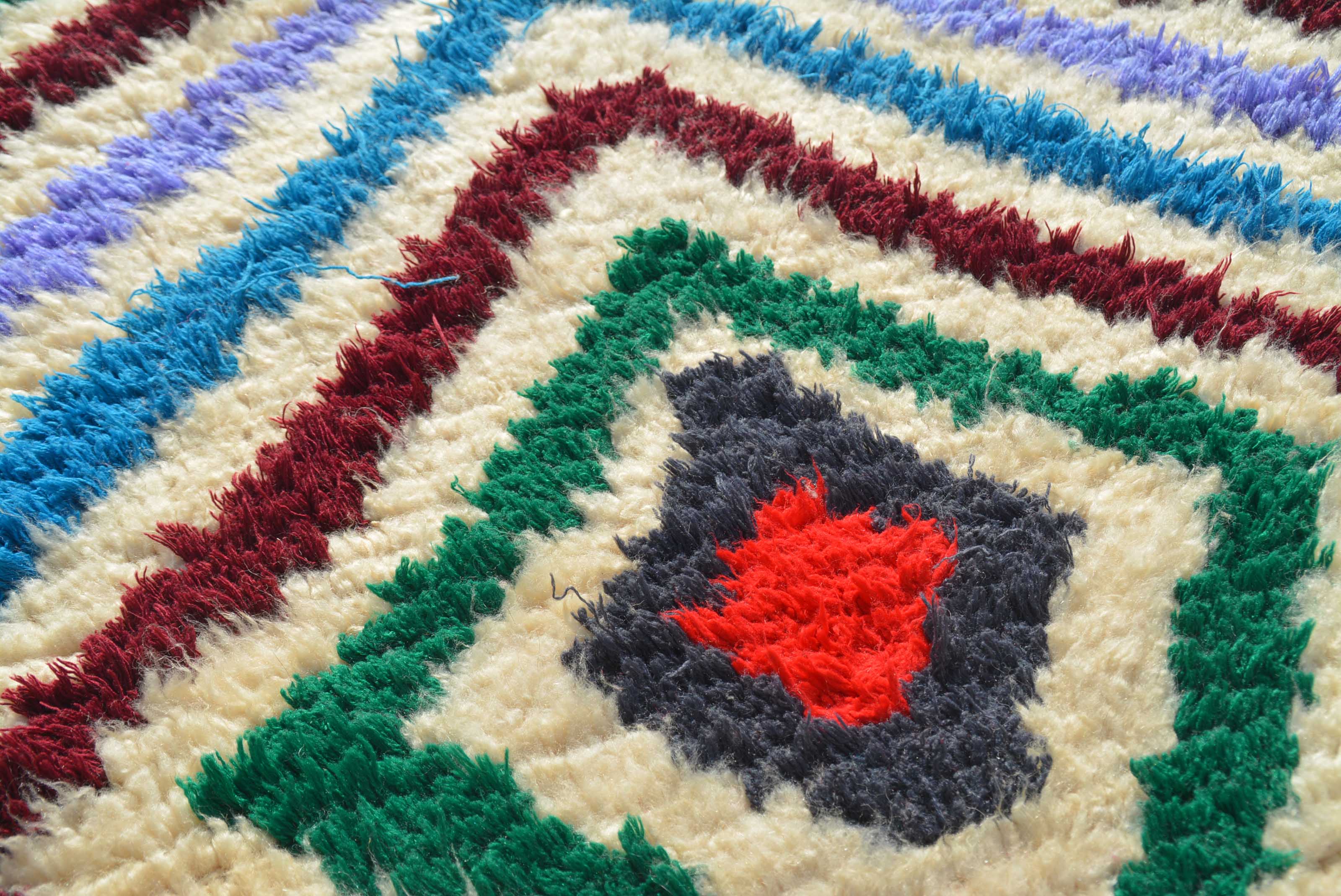 Vintage Moroccan Rug Navy Blue and White Area Rugs | Vintage Moroccan Rug | Illuminate Collective illuminate collective 