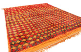 Vintage Moroccan Rug Orange And Red Vintage Rug | Illuminate Collective illuminate collective 