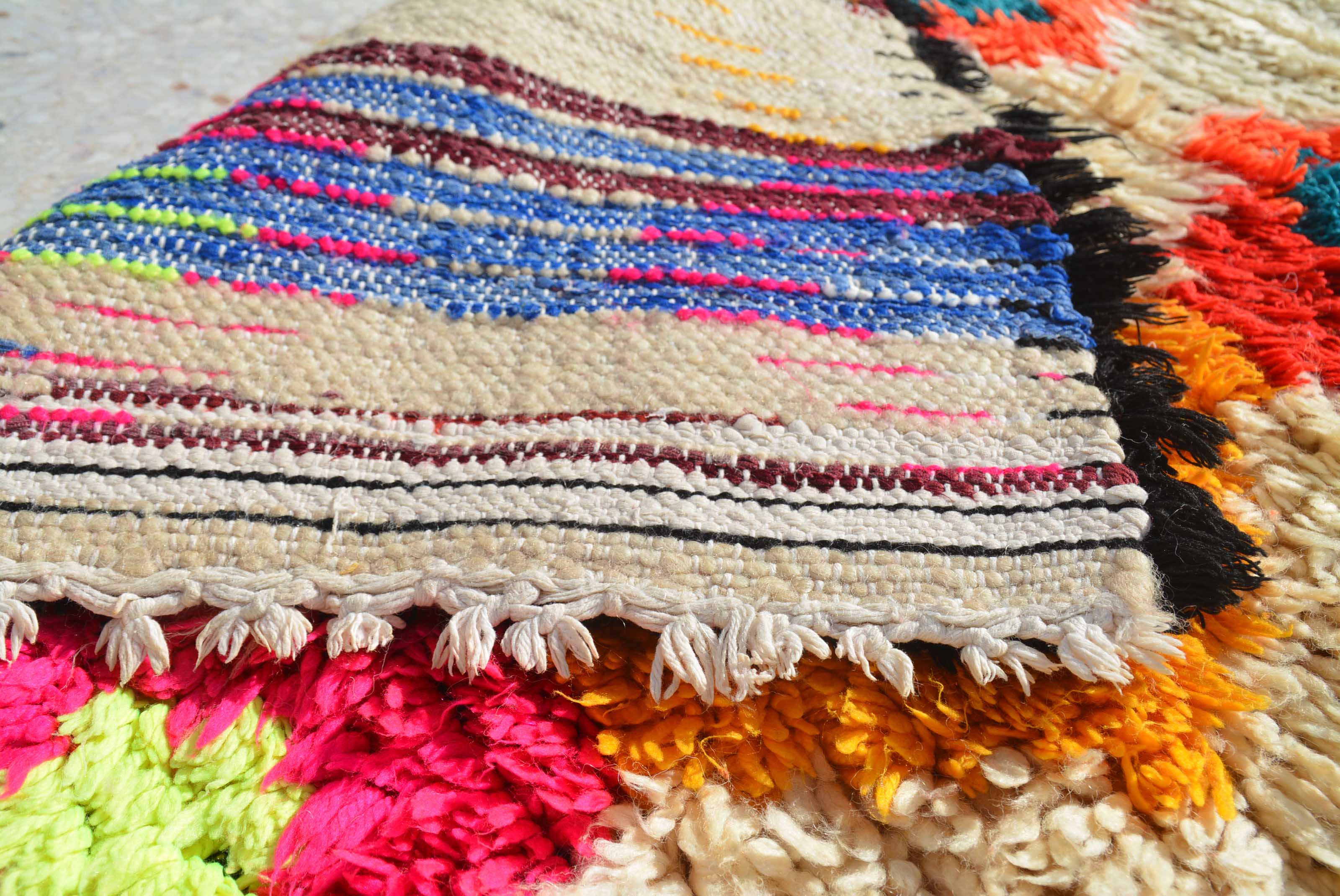Vintage Moroccan Rug Pink And Orange Rug | Vintage Moroccan Rug |Runner Rug | Illuminate Collective illuminate collective 