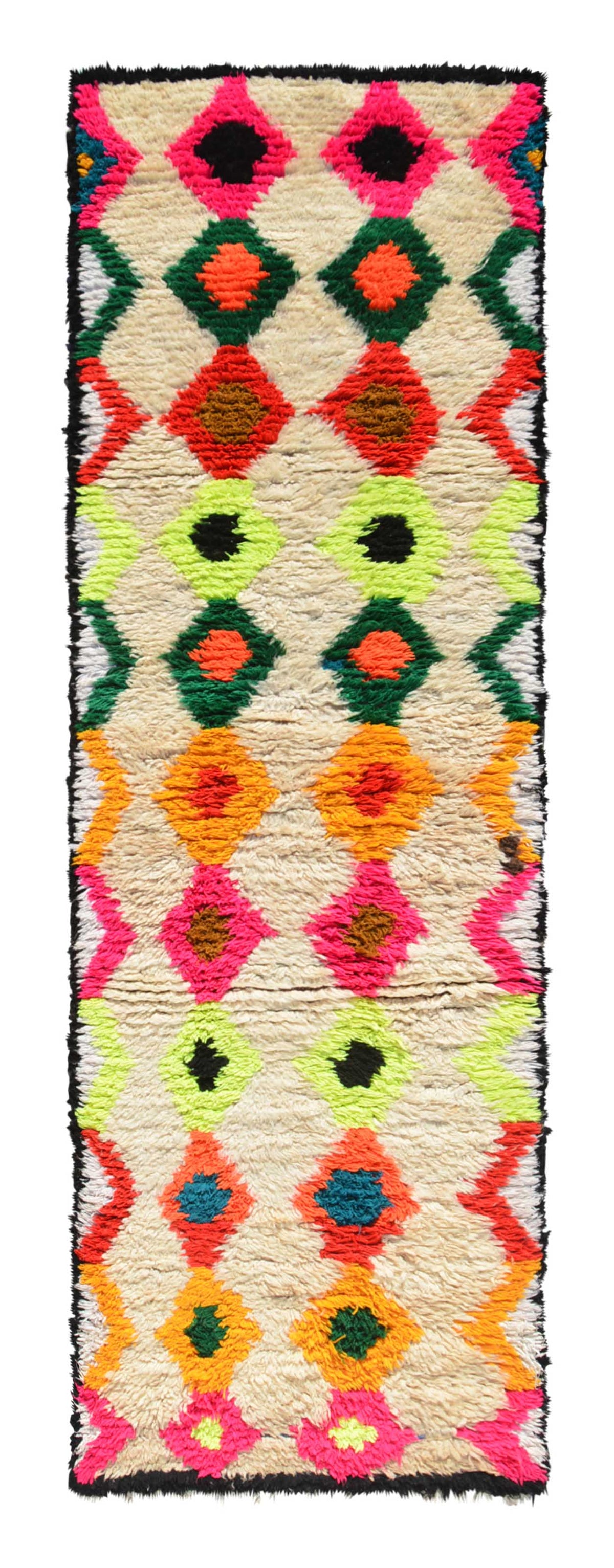 Vintage Moroccan Rug Pink And Orange Rug | Vintage Moroccan Rug |Runner Rug | Illuminate Collective illuminate collective 