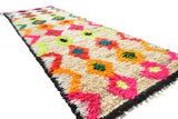 Vintage Moroccan Rug Pink And Orange Rug | Vintage Moroccan Rug |Runner Rug | Illuminate Collective illuminate collective 