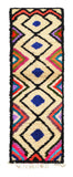 Vintage Moroccan Rug Pink and Red Moroccan Pattern Rug - Runner Rug - Vintage Moroccan Rug illuminate collective 