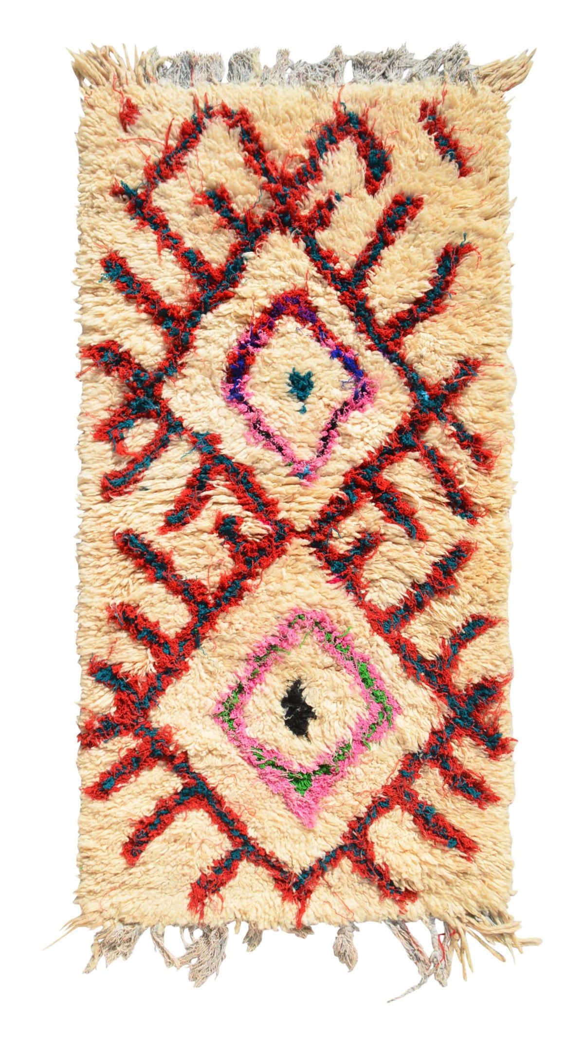 Vintage Moroccan Rug Pink And Red Rug Red Vintage Moroccan Rug 1 | Illuminate Collective illuminate collective 