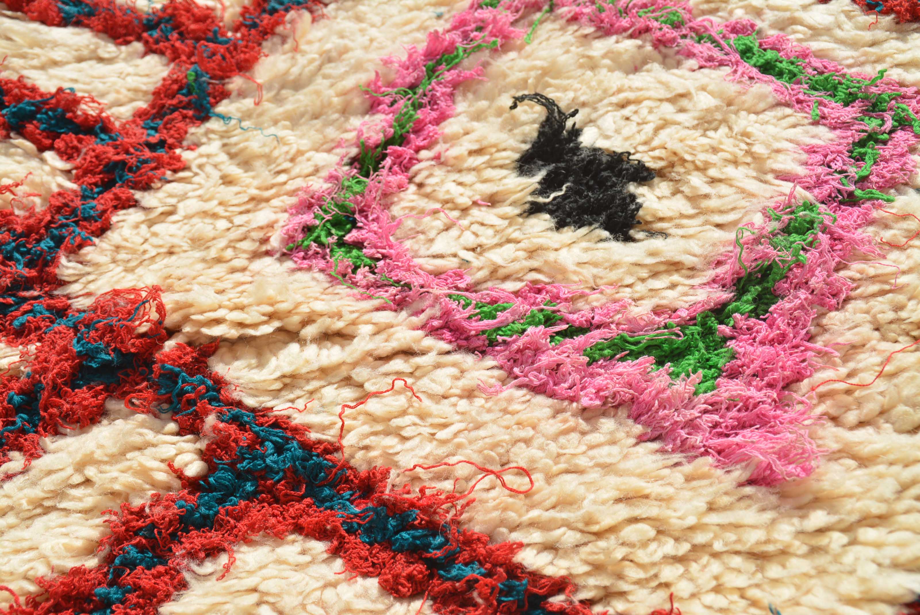 Vintage Moroccan Rug Pink And Red Rug Red Vintage Moroccan Rug 1 | Illuminate Collective illuminate collective 