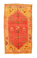 Vintage Moroccan Rug Pink And Red Rug | Vintage Rugs Illuminate Collective