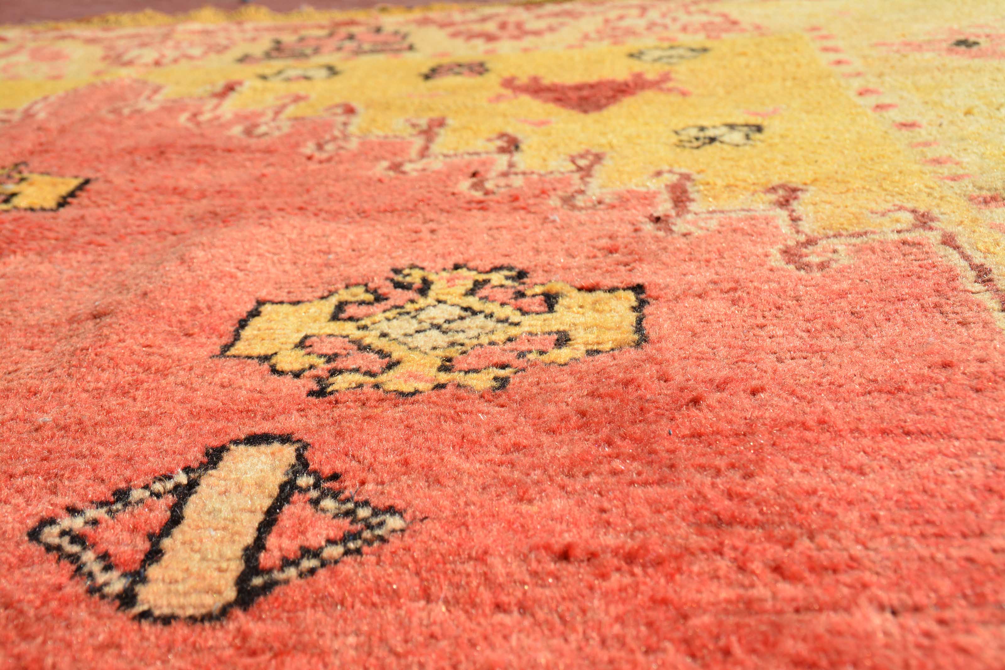 Vintage Moroccan Rug Pink And Red Rug | Vintage Rugs Illuminate Collective