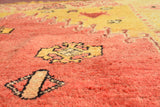 Vintage Moroccan Rug Pink And Red Rug | Vintage Rugs Illuminate Collective