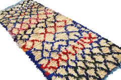 Vintage Moroccan Rug Pink Vintage Rug | Vintage Latch Hook Rug Kits | Illuminate Collective illuminate collective 